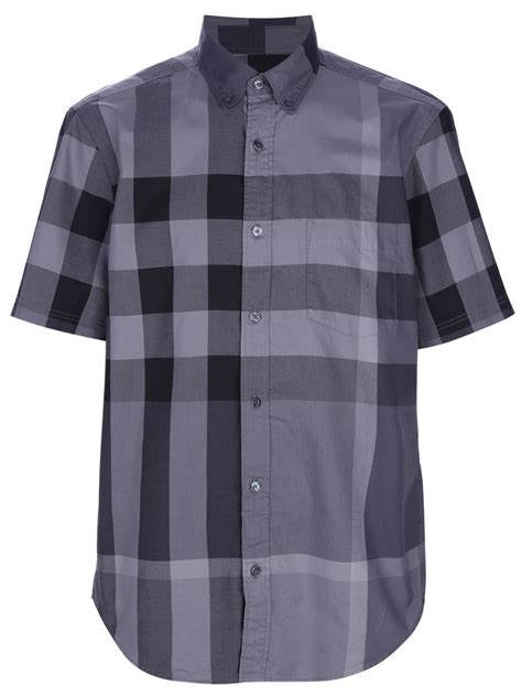 burberry short sleeve mens style|burberry gray short sleeve shirt.